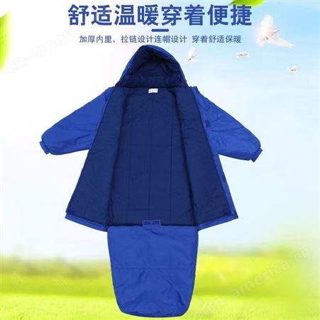 夏季寒区防水携带式睡袋 成人棉袋带帽 鑫梦耀热熔棉睡睡袋定制